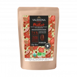 Chocolat de Couverture Noir Millot 74% Bio 250g Valrhona