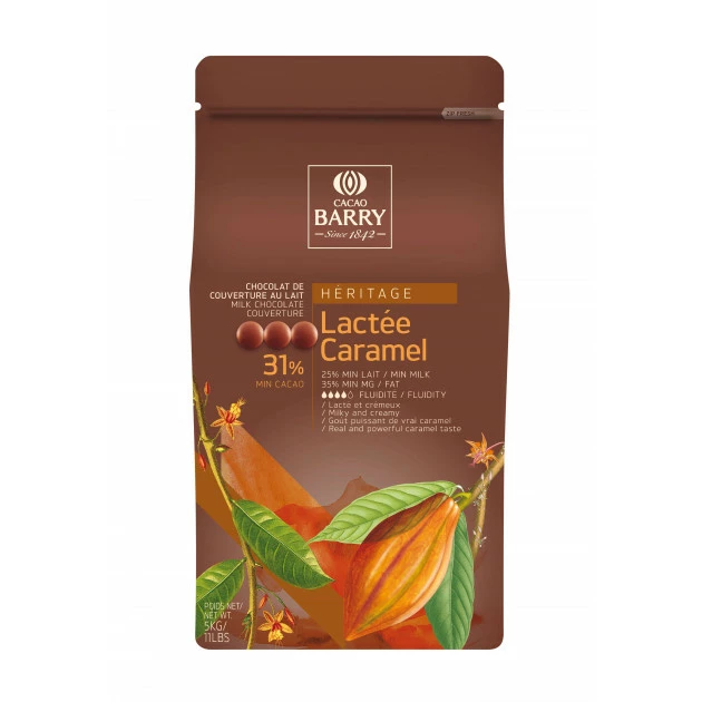 Lactée Caramel, Pistoles Chocolat Couverture 31% 5 kg 3 Lactée Caramel, Pistoles Chocolat Couverture 31% 5 kg – Image 3
