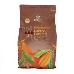 Lactée Caramel, Pistoles Chocolat Couverture 31% 5 kg