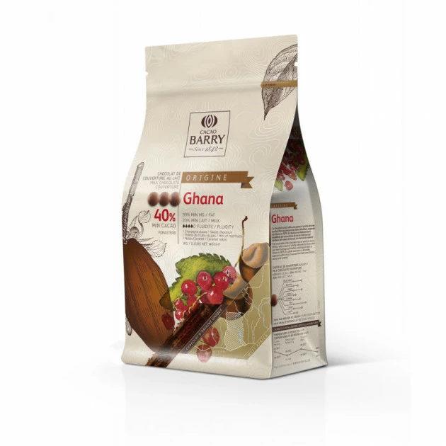Chocolat lait origine Ghana 40,5% 1 kg 1 Chocolat lait origine Ghana 40,5% 1 kg