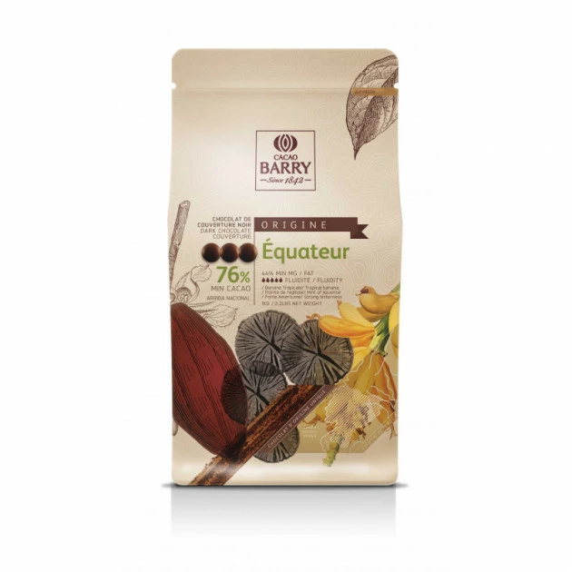 Chocolat Noir Origine Equateur 76% 1 kg 2 Chocolat Noir Origine Equateur 76% 1 kg – Image 2