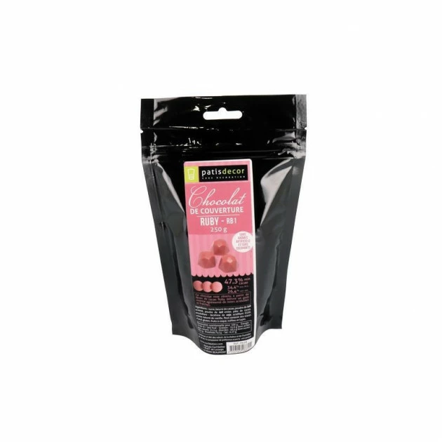 Chocolat Ruby RB1 47,3% 250g Callebaut 1 Chocolat Ruby RB1 47,3% 250g Callebaut