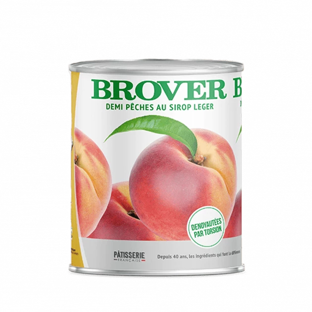 Demi Pêches au Sirop léger 4/4 1 Demi Pêches au Sirop léger 4/4