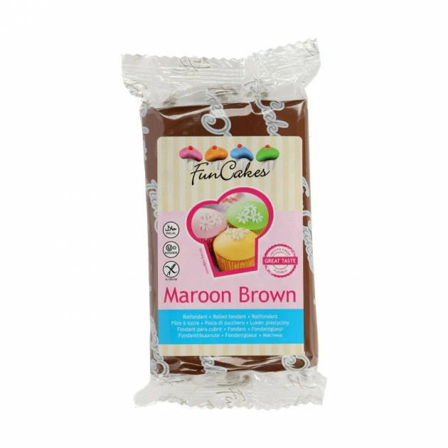 DLUO Dépassée Pâte à Sucre Marron 250g Funcakes 1 DLUO Dépassée Pâte à Sucre Marron 250g Funcakes