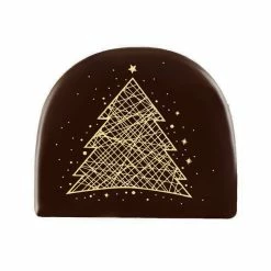 Embout de Bûche Motifs Or Décor en Chocolat 77x65 mm (x42) Florensuc -Capfruit Shop embout de buche motifs or decor en chocolat 77x65 mm x42 florensuc 3