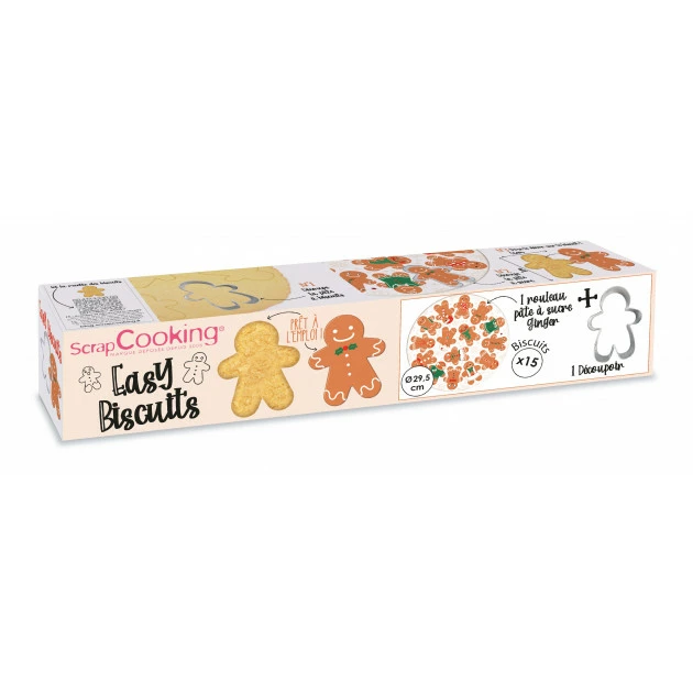 Kit Easy Biscuits Bonhomme Pain d'Épice (Pâte à Sucre 150 g + Découpoir) Scrapcooking Kit Easy Biscuits Bonhomme Pain d'Épice (Pâte à Sucre 150 g + Découpoir) Scrapcooking -Capfruit Shop kit easy biscuits bonhomme pain d epice pate a sucre 150 g decoupoir scrapcooking
