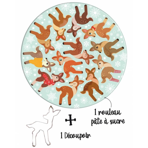 Kit Easy Biscuits Forêt Enchantée (Pâte à Sucre 150 g + Découpoir) Scrapcooking 2 Kit Easy Biscuits Forêt Enchantée (Pâte à Sucre 150 g + Découpoir) Scrapcooking – Image 2