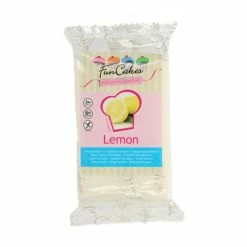 Pâte à Sucre Blanche goût Citron 250g Funcakes