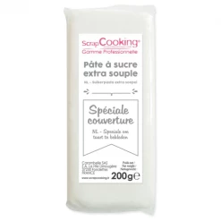 Pâte à Sucre Blanche Spéciale Couverture 200g Scrapcooking