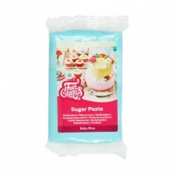 Pâte à Sucre Bleu Layette 250g Funcakes
