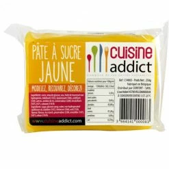 Pâte à Sucre Jaune 250g Cuisineaddict