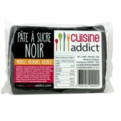 Pâte à Sucre Noir 250g Cuisineaddict