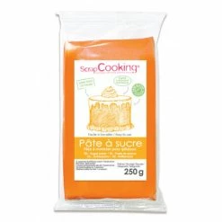 Pâte à Sucre Orange Pastel 250 g ScrapCooking