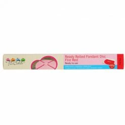 Pâte à Sucre Prête à Dérouler Rouge Feu 430 g Funcakes