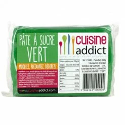 Pâte à Sucre Vert 250g Cuisineaddict