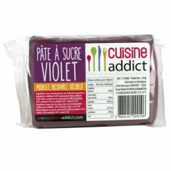 Pâte à Sucre Violet 250g Cuisineaddict