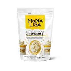 Perles enrobées de chocolat blanc Crispearls 800g Mona Lisa