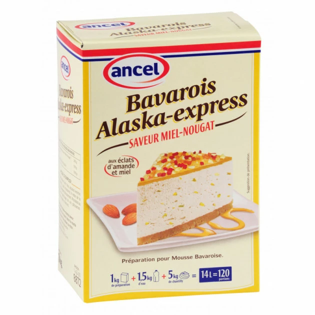 Préparation bavarois Miel Nougat 1 kg Alaska-Express 1 Préparation bavarois Miel Nougat 1 kg Alaska-Express