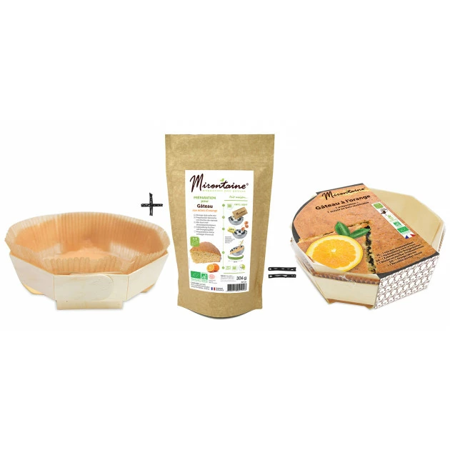 Préparation Bio Gâteau à l'Orange + Moule en Bois Mirontaine 4 Préparation Bio Gâteau à l'Orange + Moule en Bois Mirontaine – Image 4