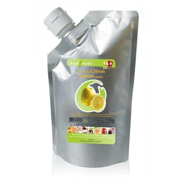 Purée de Citron Jaune Capfruit 1kg 1 Purée de Citron Jaune Capfruit 1kg
