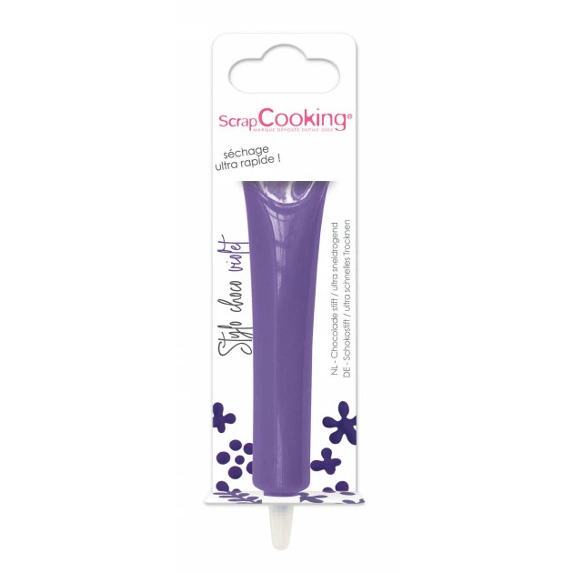 Stylo Chocolat Violet 25 g ScrapCooking Stylo Chocolat Violet 25 g ScrapCooking -Capfruit Shop stylo chocolat violet 25 g scrapcooking