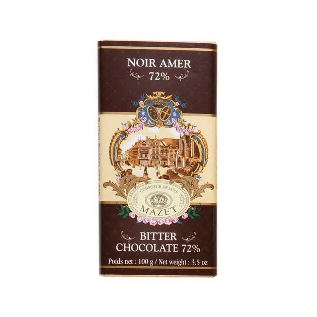 Tablette Chocolat Amer Mazet 100 g 1 Tablette Chocolat Amer Mazet 100 g
